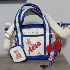 Aeropastale Frenchie Dog Crossbody Bag NWTS